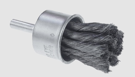 Picture of CGW "Camel" Abrasive 3/4Crimped End Brush 1/4" Sk Wire End Brush